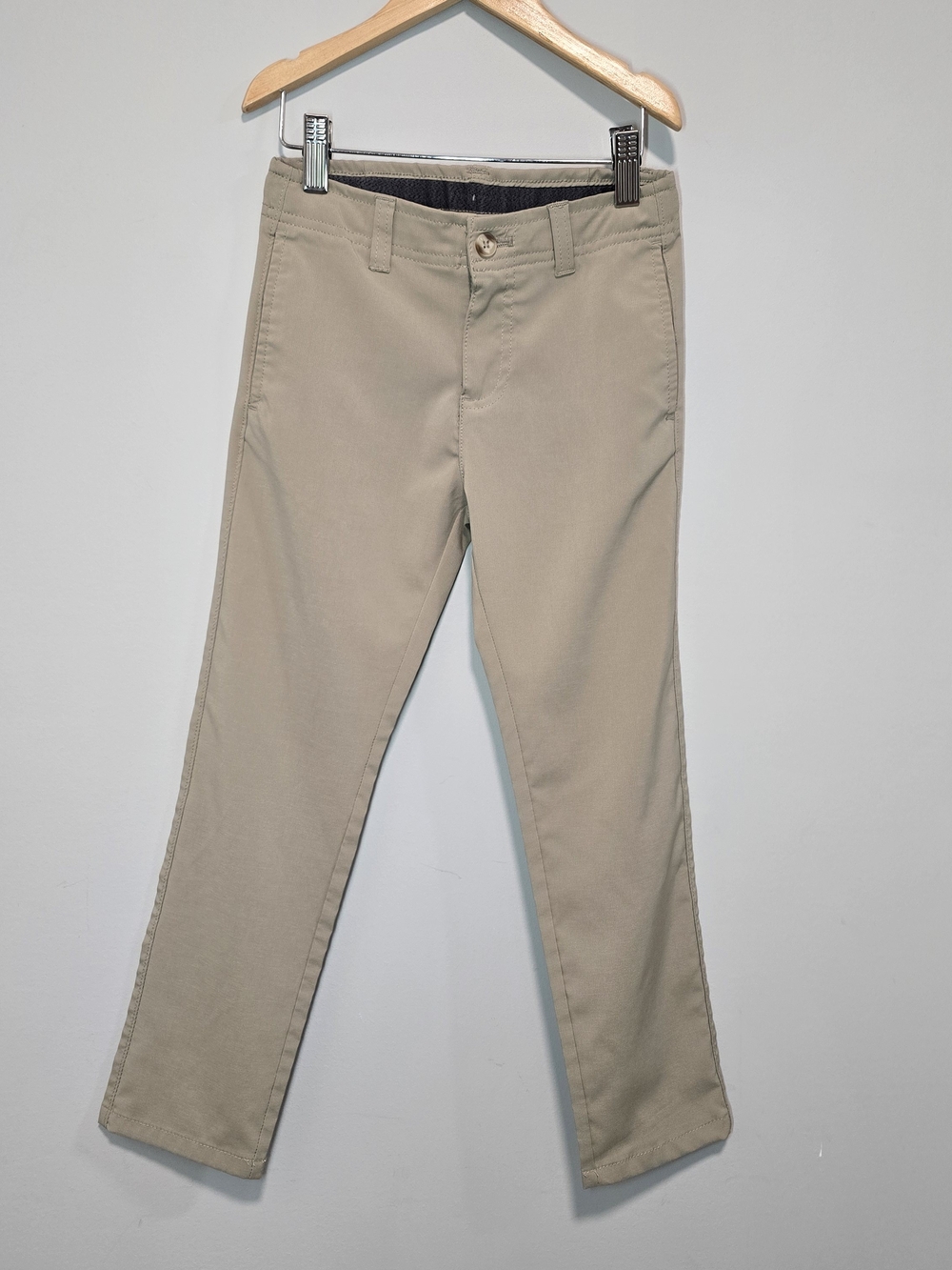 Izod Kid's Slim Fit Khaki Chino Pants - Light Tan Performance Pants